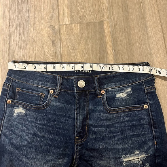 Dark denim mini shorts - Picture 4 of 7